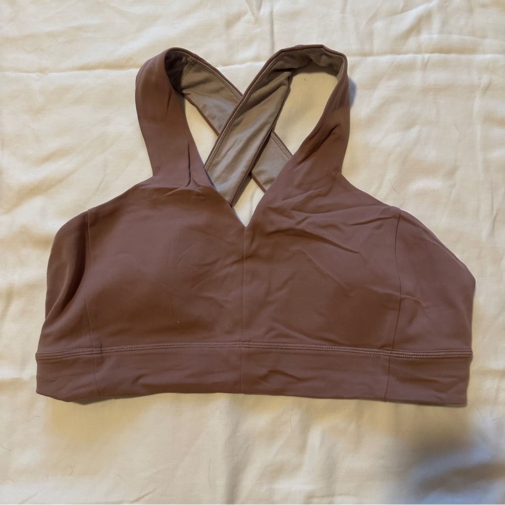 Lululemon Athletica Mauve Cross-Back Sports Bra